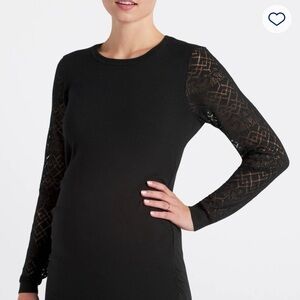 Vittoria Maternity Pointelle Sleeve Sweater